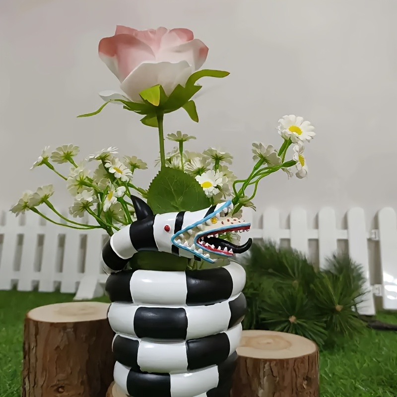 Snake Resin Flower Pot Creativ - Snake Plant Ceramic บทวิจารณ์และราคา