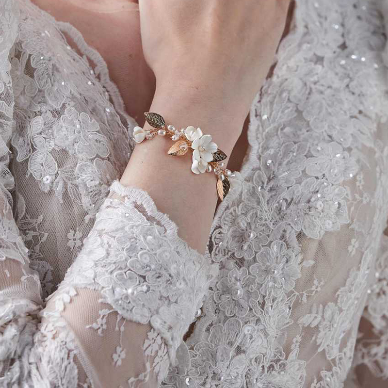 Ins Clay Flower Bridal Bracele - Snake Plant Ceramic บทวิจารณ์และราคา
