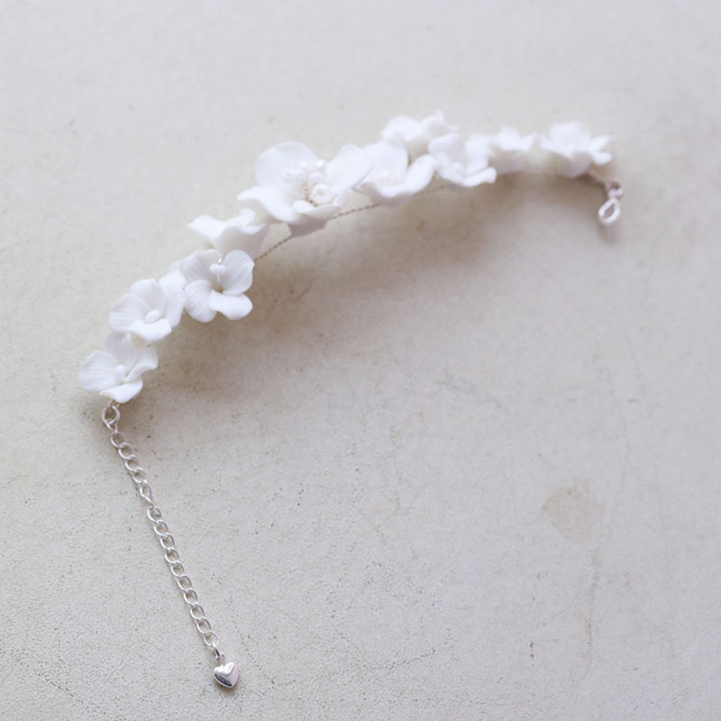 White Porcelain Flower Bridal  - Snake Plant Ceramic บทวิจารณ์และราคา