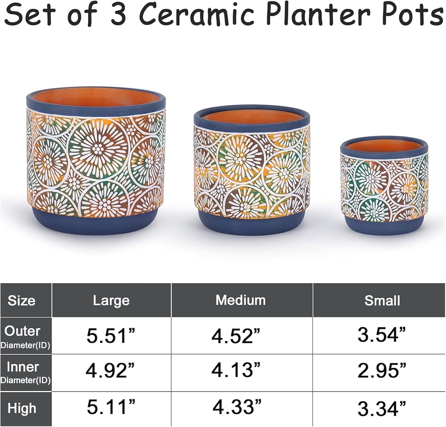 DeeCoo 3 Piece Ceramic Plant p - Snake Plant Ceramic บทวิจารณ์และราคา